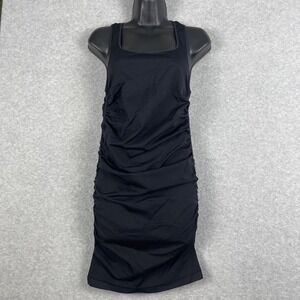 Blanqi Maternity Supportive Racerback Bodycon Tank Dress Womens Size S Stretch